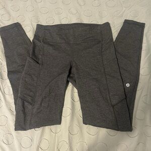 Lululemon Athletica Gray High-Waist Leggings